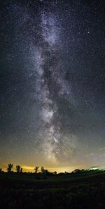 Scenic view of star field at night