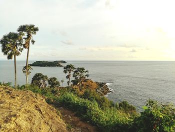 Scenic view of sea against sky