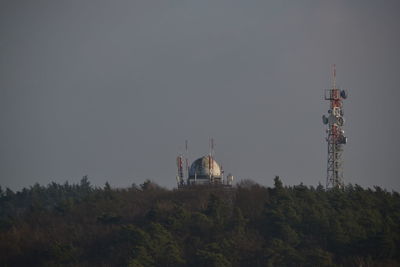 Low angle view of tower against clear sky