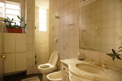Interior of bathroom