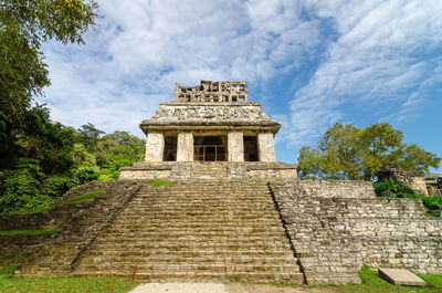 Low angle view of historical building