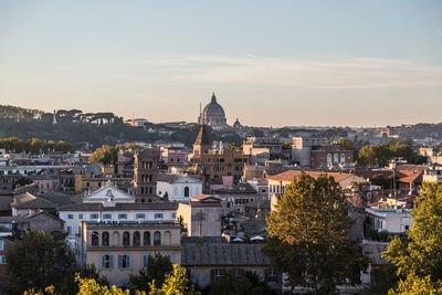 High angle view of cityscape