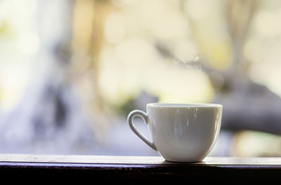Close-up of coffee on table