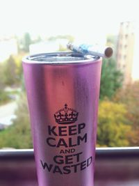 Close-up of drink