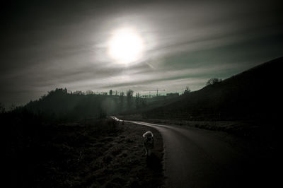 Road amidst landscape against sky