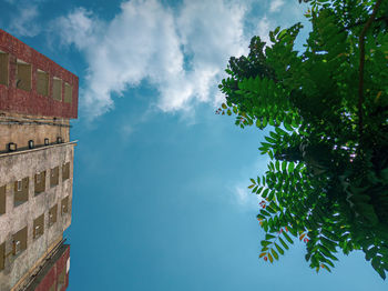 Low angle view of building against sky