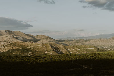 Scenic view of landscape against sky