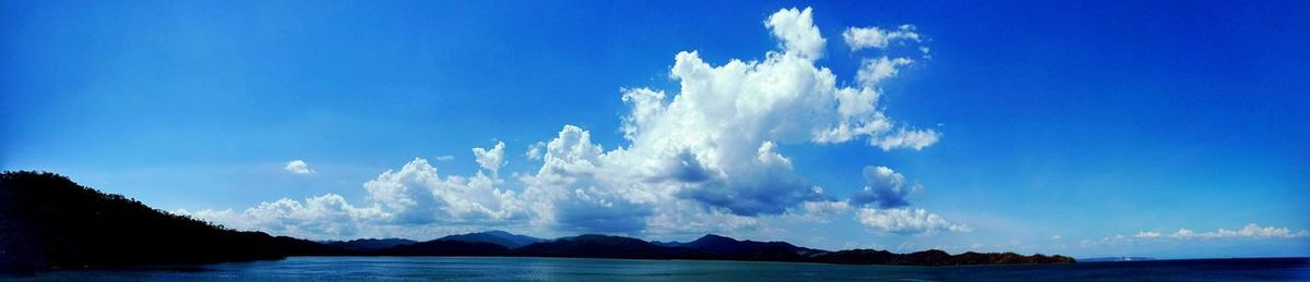 Panoramic view of sea against sky