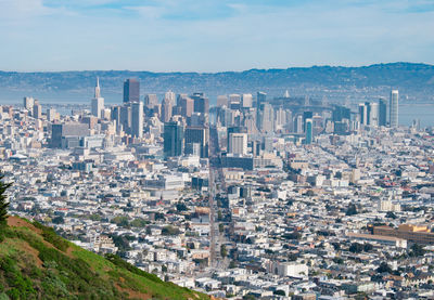 Aerial view of city