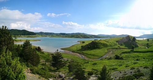 Scenic view of landscape against sky