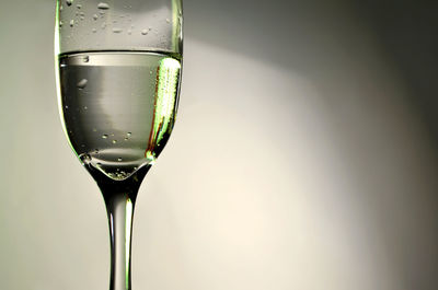 Close-up of drink over white background