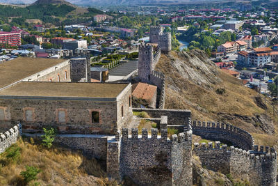 Rabati castle is a medieval castle complex in akhaltsikhe, georgia. view from above