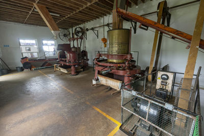 Interior of abandoned factory