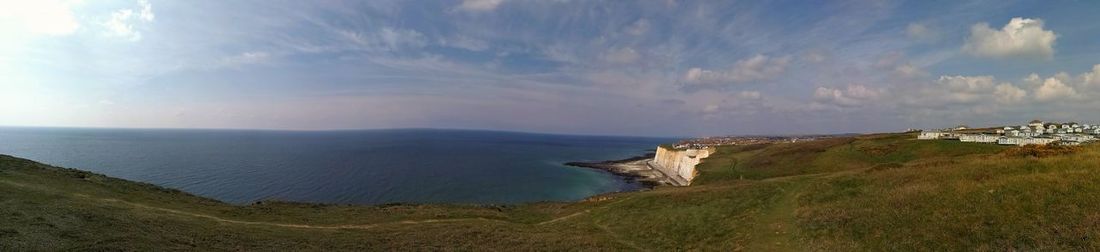 Panoramic view of sea against sky