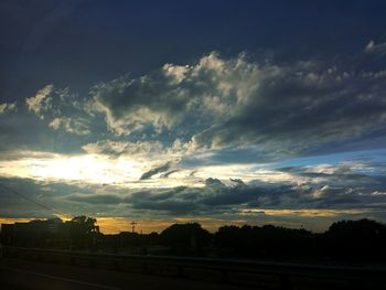 Scenic view of landscape at sunset