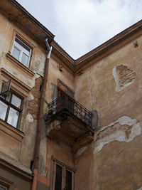 Low angle view of built structure against sky