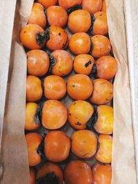 High angle view of fruits in plate
