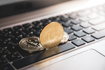 Close-up of coin phone