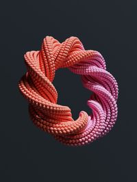 Close-up of rope against black background