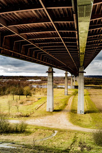 Built structure on field