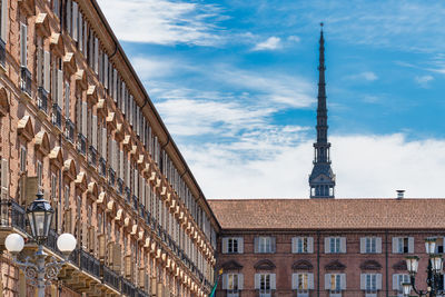 A view of the mole antonelliana from piazza castello in torino, italy