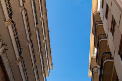 Low angle view of building against clear sky