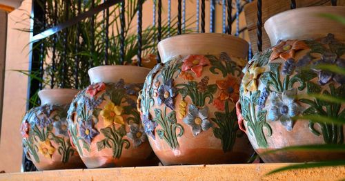 Close-up of jar for sale