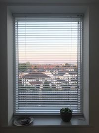 Close-up of window at home