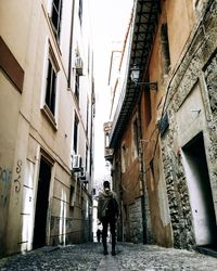 Narrow alley in city