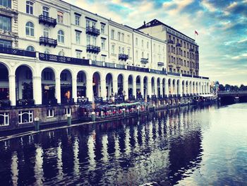 Buildings in distance with waterfront