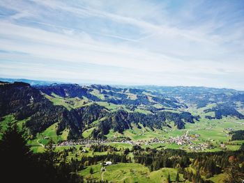 Scenic view of landscape against sky