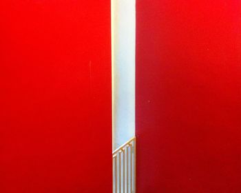 Full frame shot of red wall