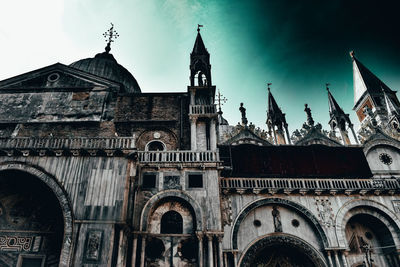 Low angle view of historical building against sky