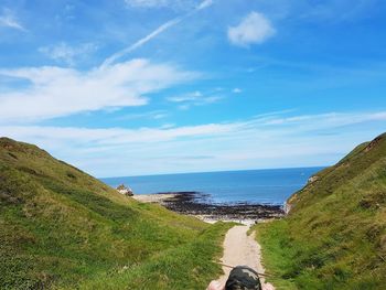 Panoramic view of sea against sky