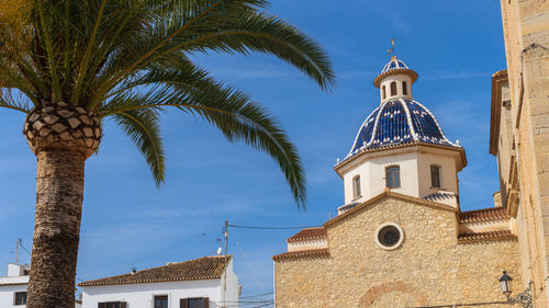 Low angle view of church against sky