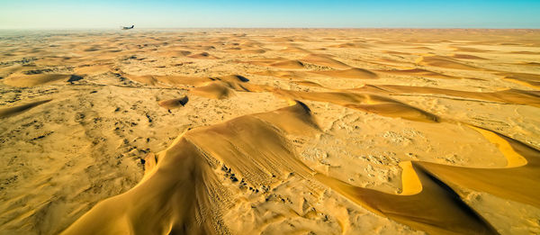 Panoramic majestic view of skeleton coast