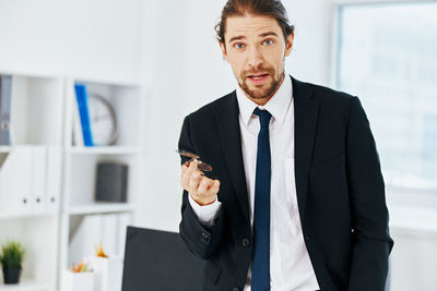 Portrait of businessman at office