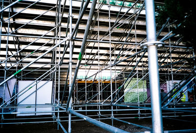 Metal structure against sky