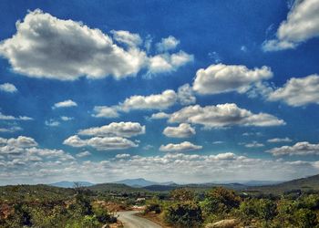 Scenic view of landscape against sky