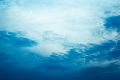 Low angle view of clouds in sky