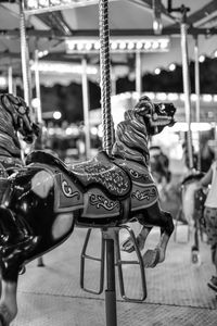 View of carousel at amusement park