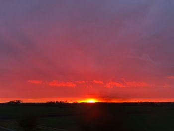 Scenic view of sunset