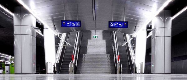 Interior of subway station