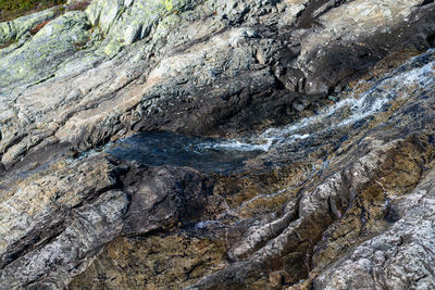 Rock formations on land