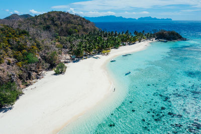 Aerial view of beach 