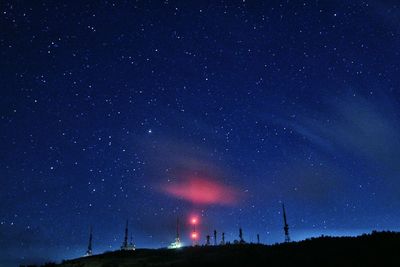 Low angle view of stars in sky