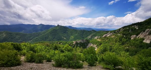 Panoramic view of landscape against sky