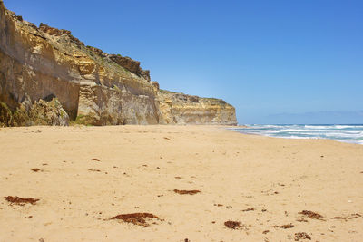 Landscape along the great ocean road, port campbell national park, victoria, australia