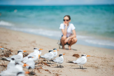 People on beach