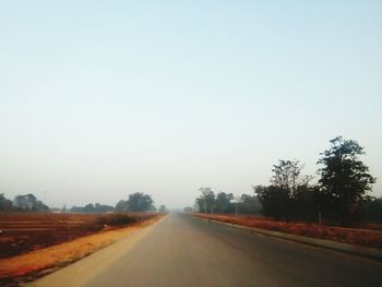 Road passing through landscape